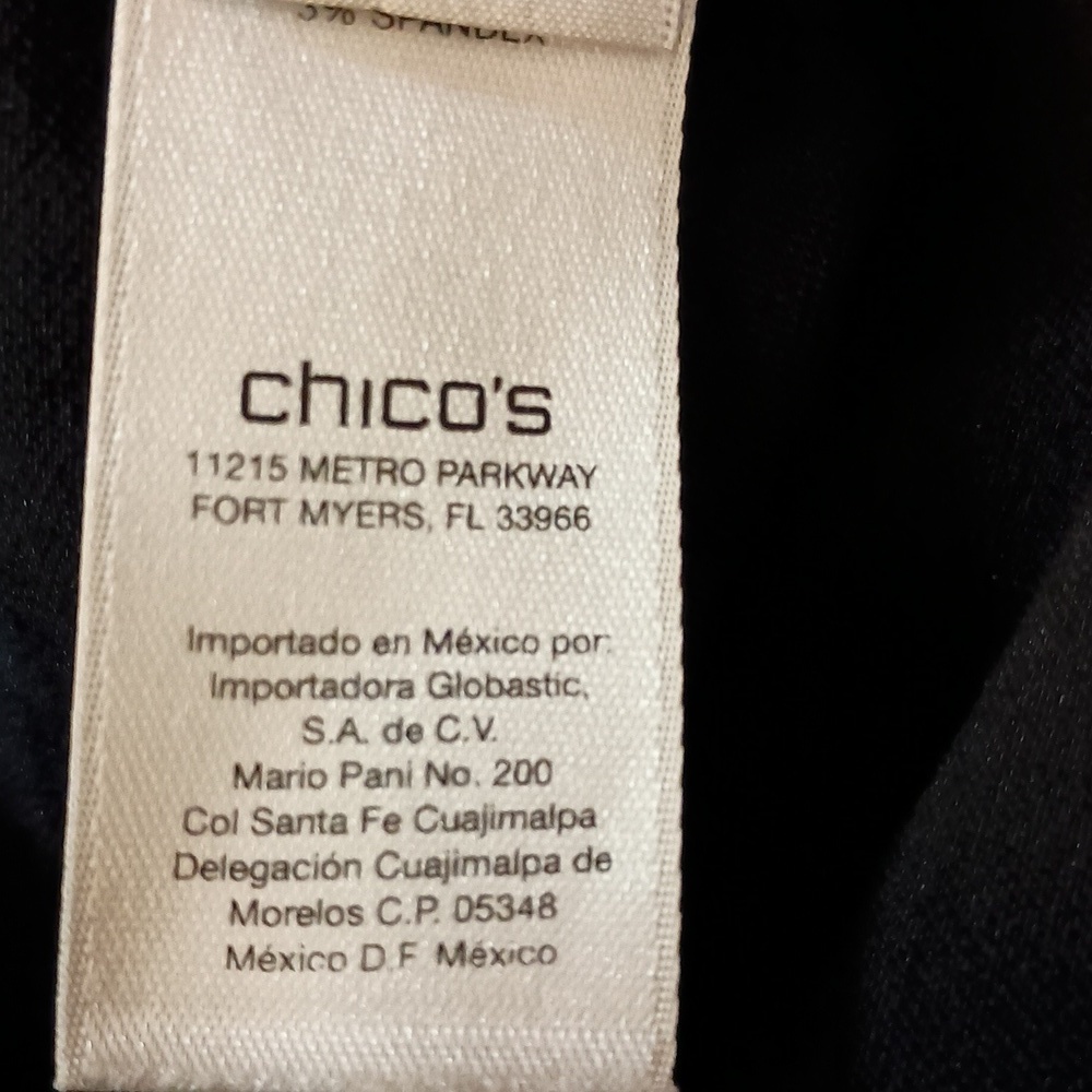 Chico's SO Slimming Black Pull-on Dress Pants Size 0 Short - Picture 4 of 8